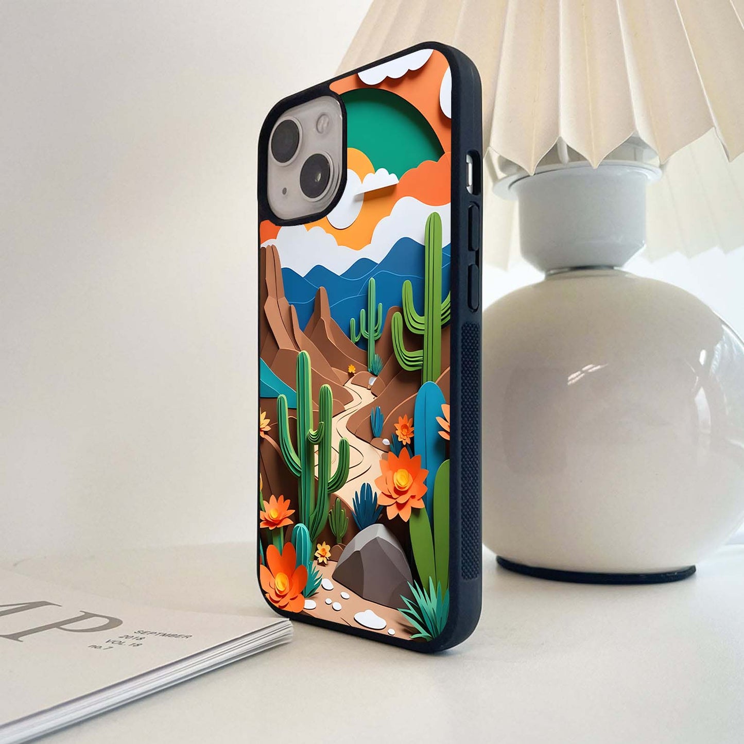 Desert Bloom Glass Case