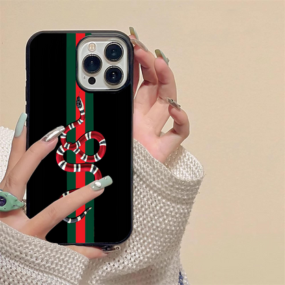 Gucci Snake Pattern Glass Case