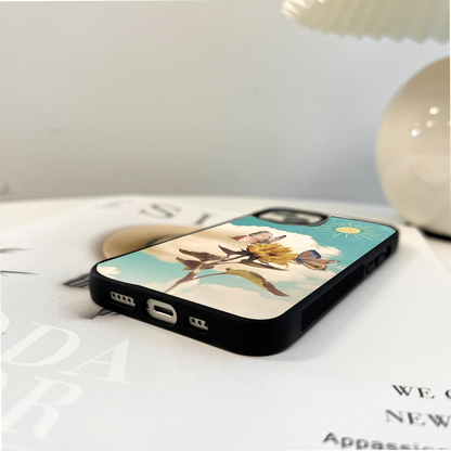 Sunshine Flutter Bloom Glass Case