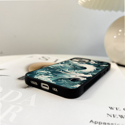 Aqua Dragon Surge Glass Case