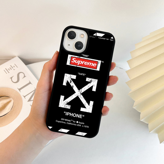 Off - White iPhone Glass Case