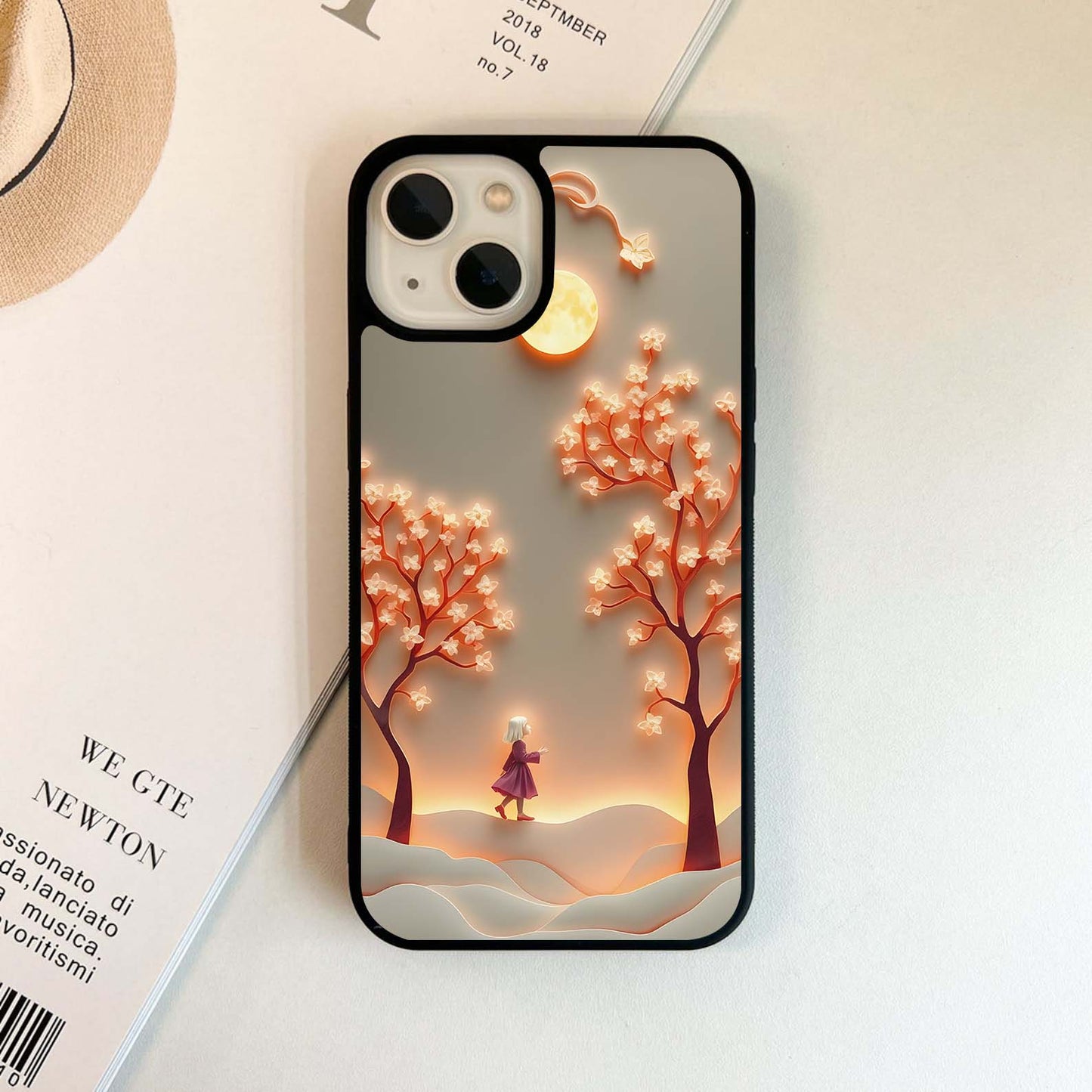 Moonlit Blossom Walk Glass Case