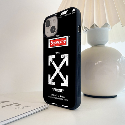 Off - White iPhone Glass Case