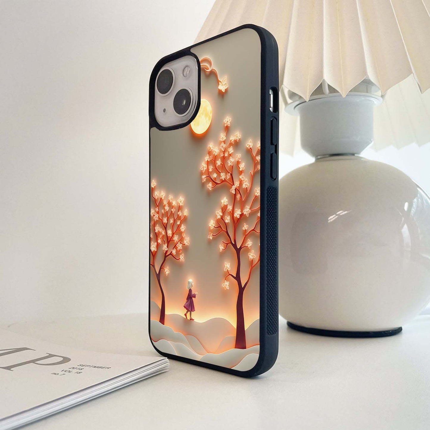 Moonlit Blossom Walk Glass Case