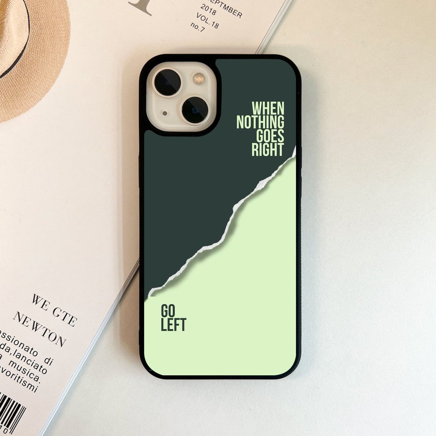 Let Go Quote Glass Case