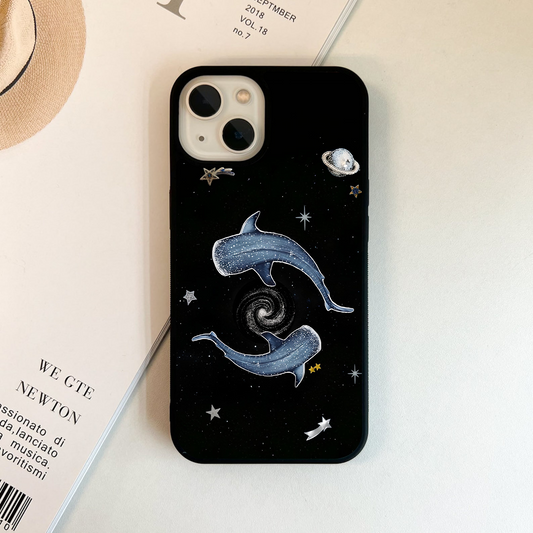 Interstellar Whale Waltz Glass Case