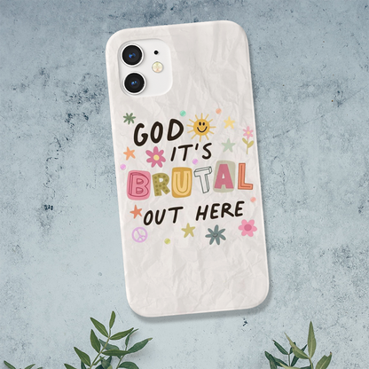 It's Brutal Out Here Slim Case Cover With Same Design Holder