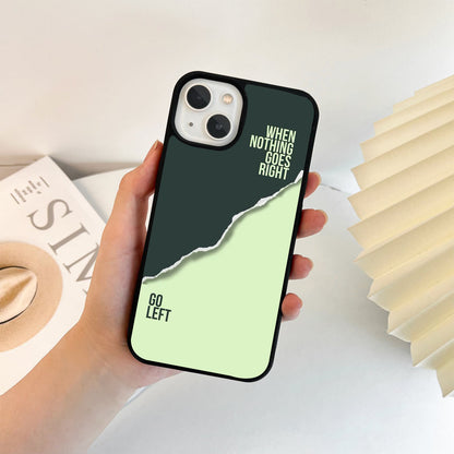 Let Go Quote Glass Case