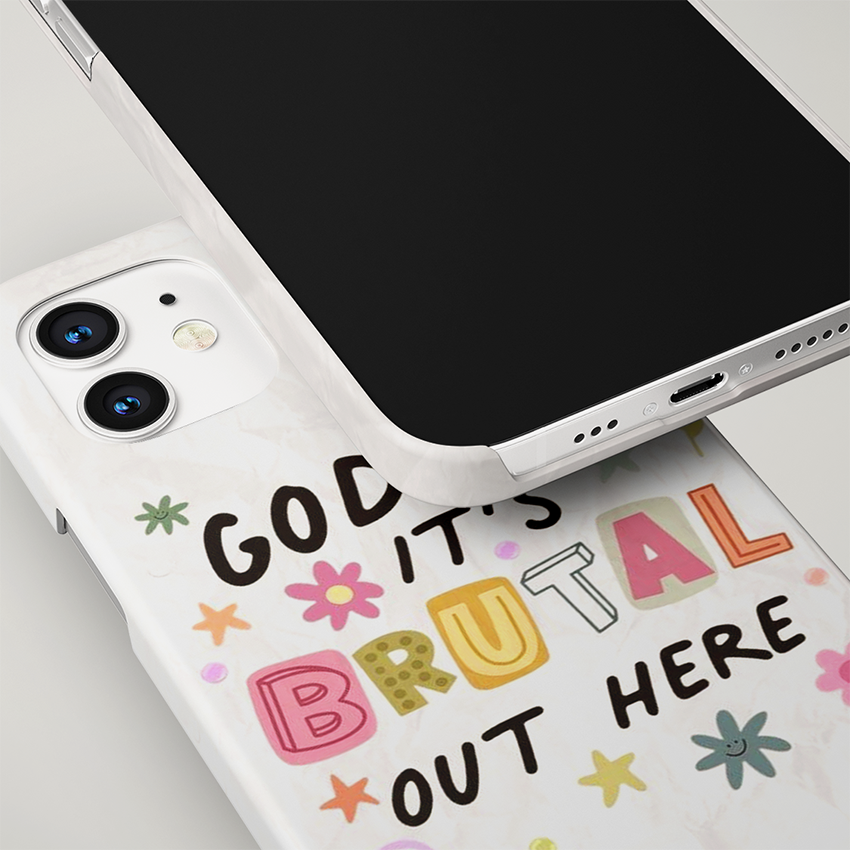 It's Brutal Out Here Slim Case Cover With Same Design Holder