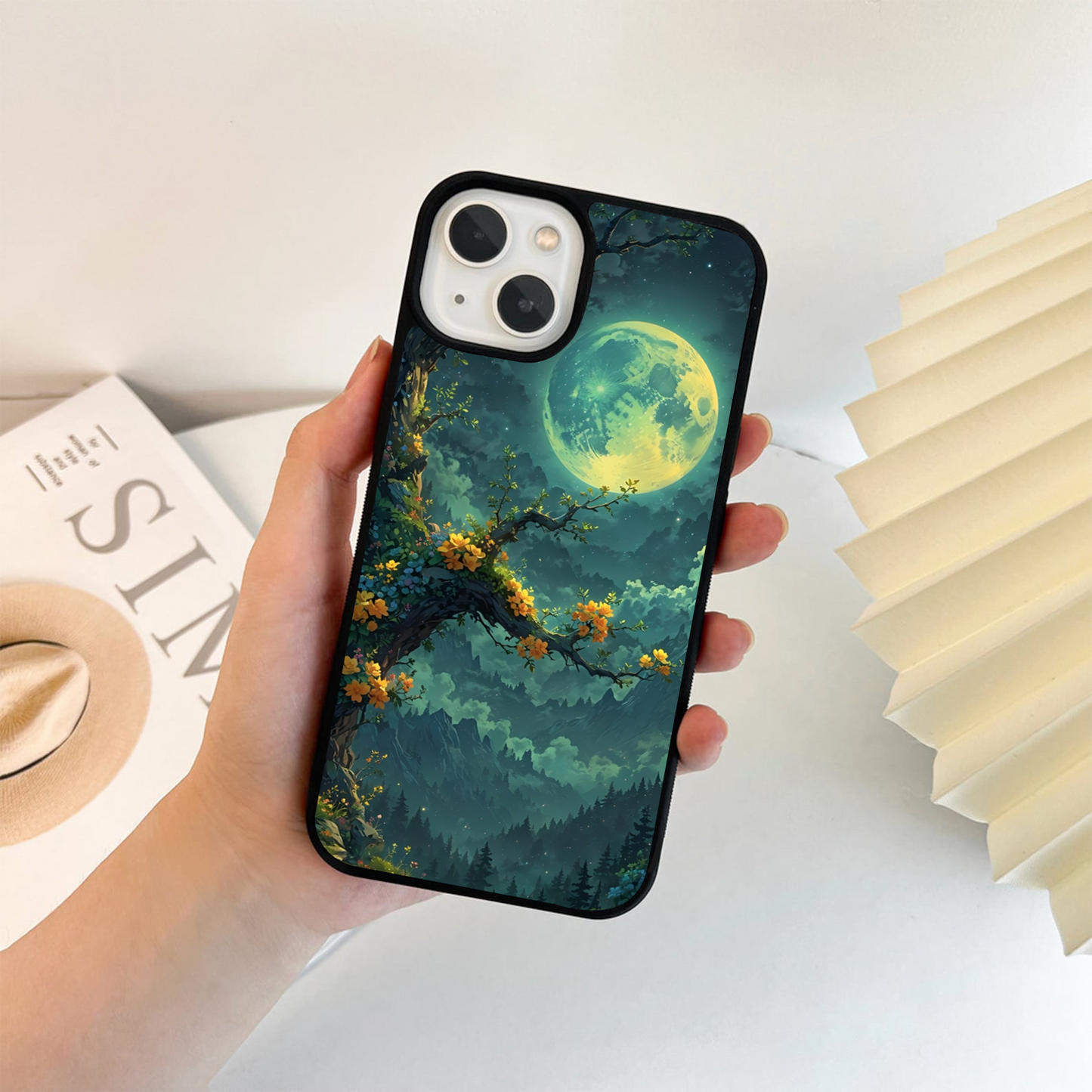 Mystic Moon Tree Glass Case