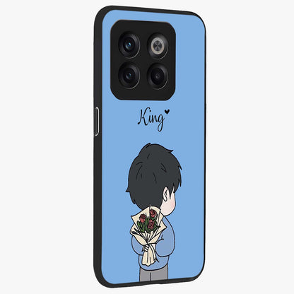 Love in My Hands Custom Name Glass Case for OnePlus 10T |1+10T