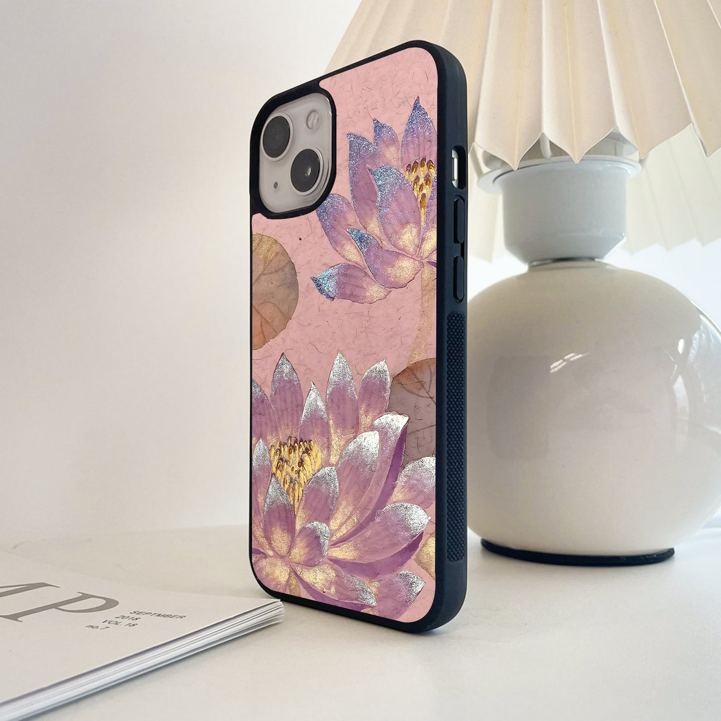 Blossom Mist Lotus Glass Case