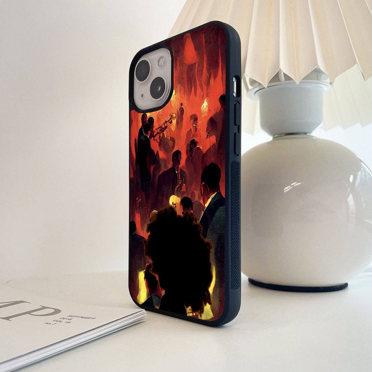 Night Jazz Fire Glass Case