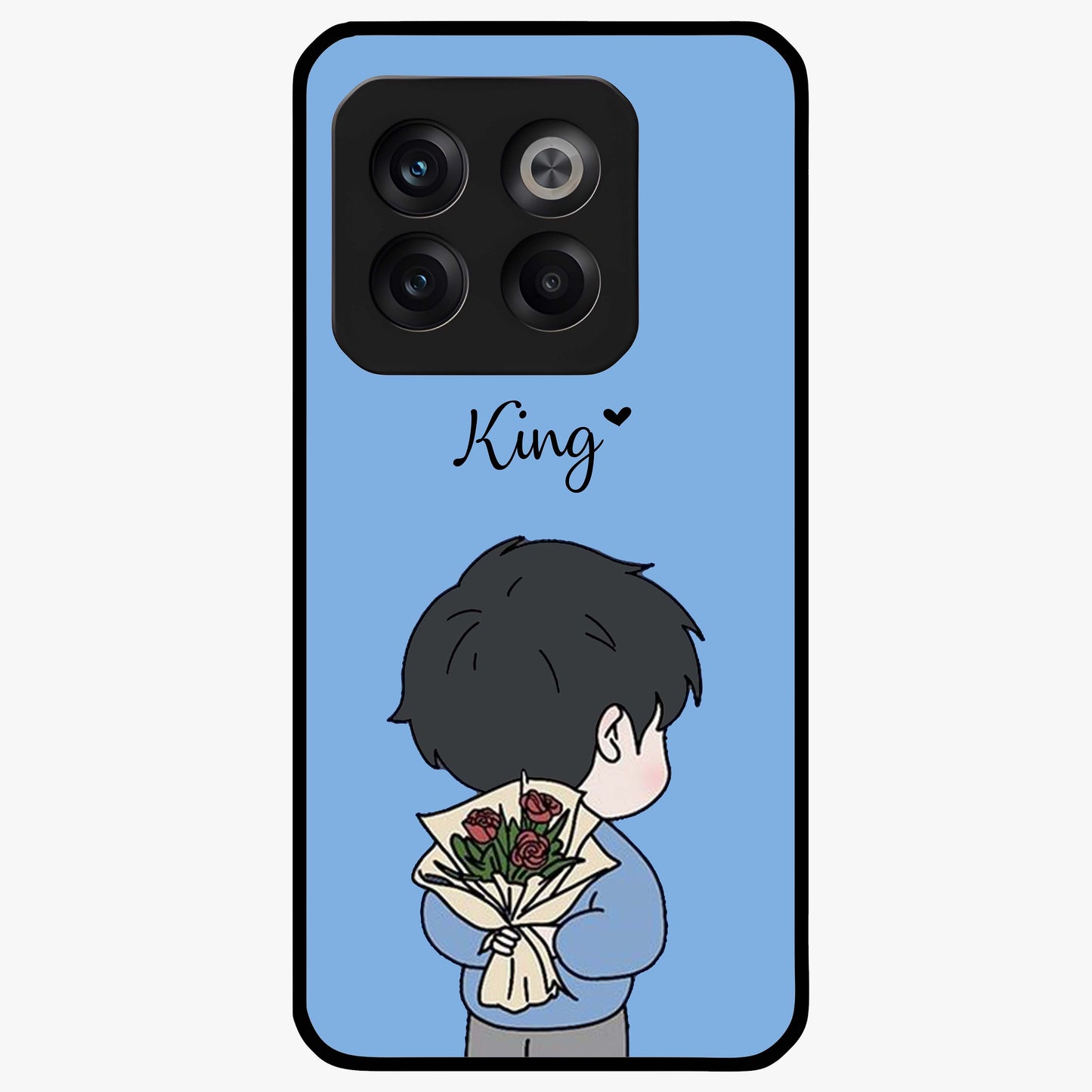 Love in My Hands Custom Name Glass Case for OnePlus 10T |1+10T