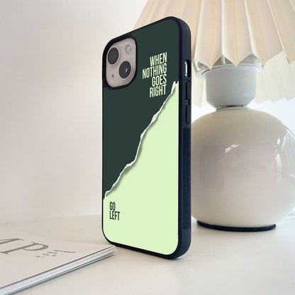 Let Go Quote Glass Case