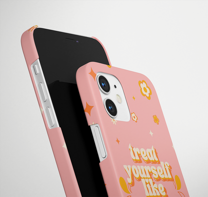 Treat Yourself with Love Slim Case Cover  With Same Design Holder