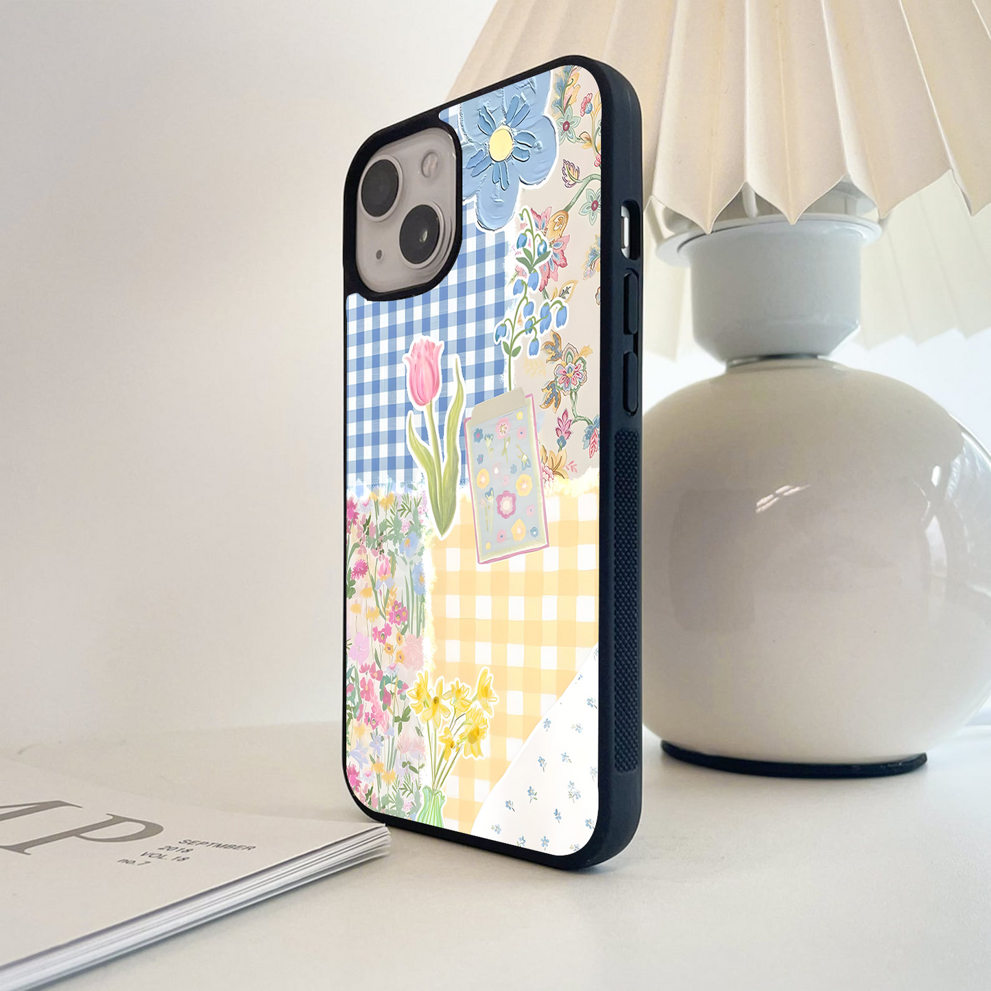 Pastel Garden Journal Glass Case