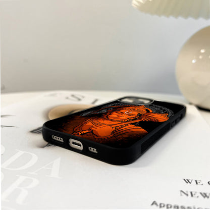 Divine Hanuman Dancing Glass Case