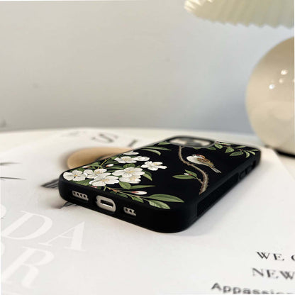 Creative Bird Art Glass Case