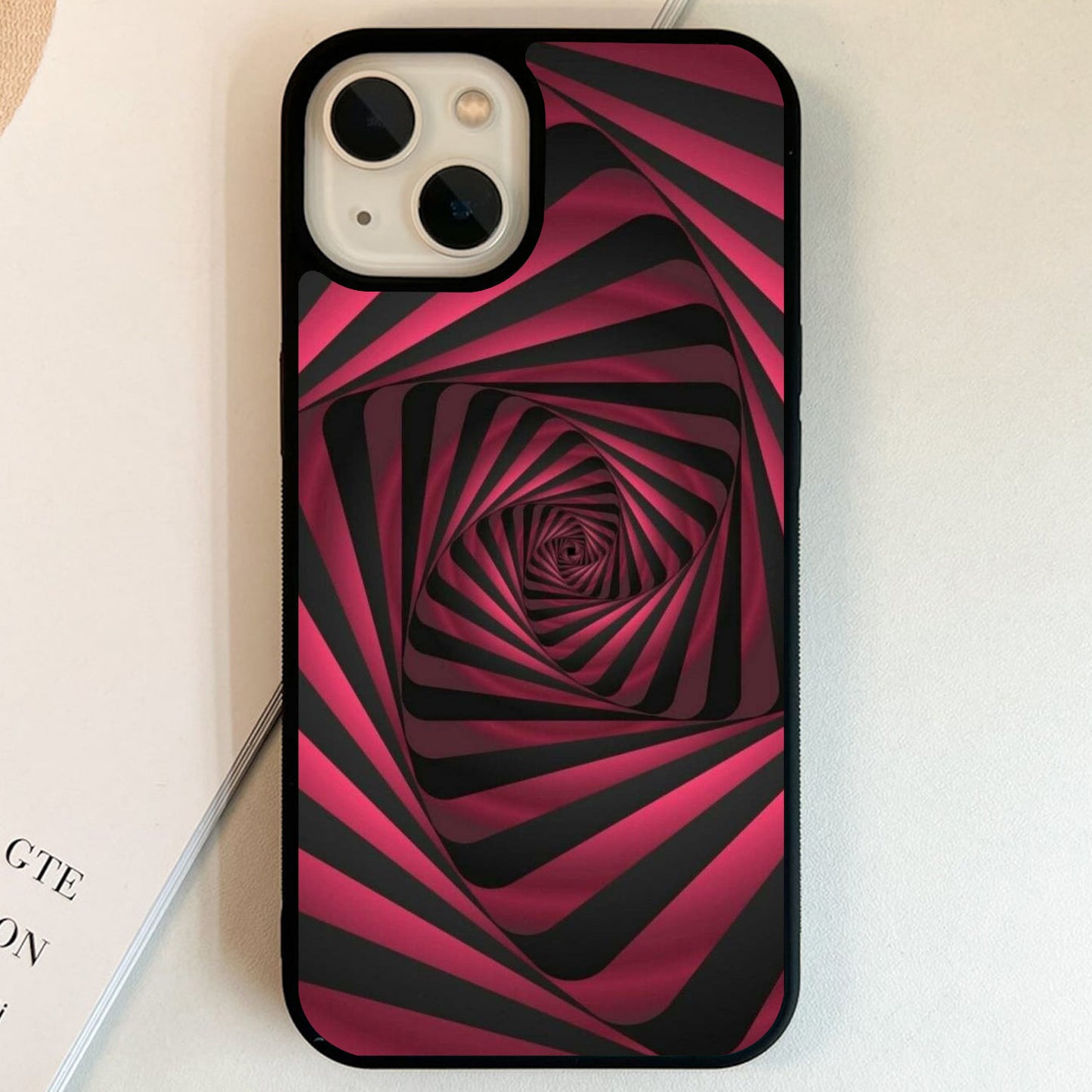 Crimson Spiral Portal Glass Case