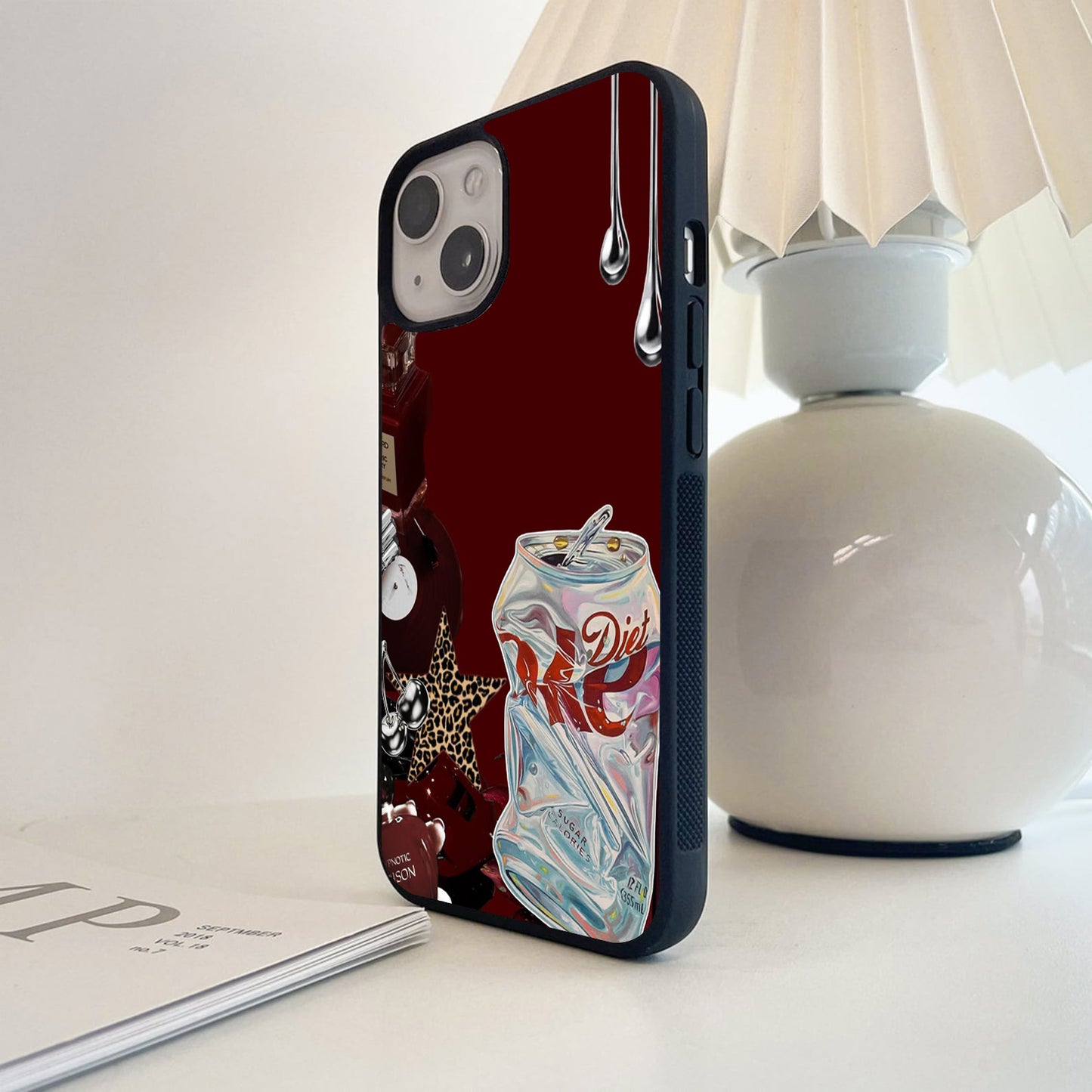 Diet Coke Cherry Glam Glass Case