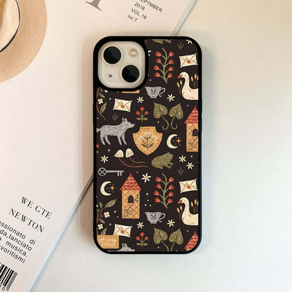 An Old Fairytale Pattern Glass Case