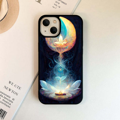 Sacred Lotus Flame Glass Case
