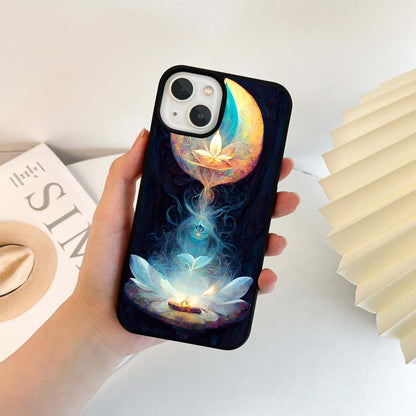 Sacred Lotus Flame Glass Case