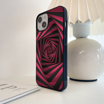 Crimson Spiral Portal Glass Case