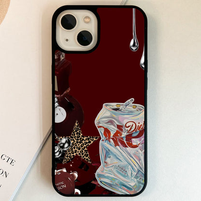 Diet Coke Cherry Glam Glass Case
