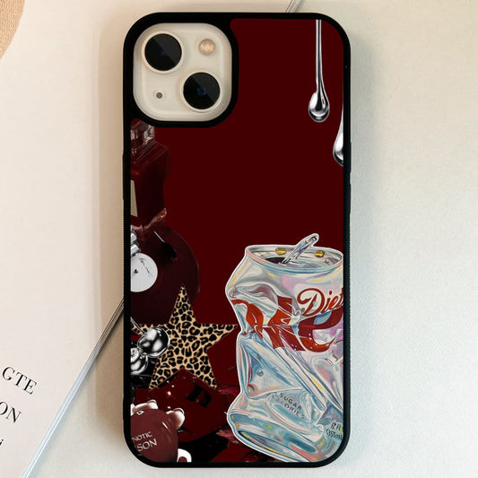 Diet Coke Cherry Glam Glass Case