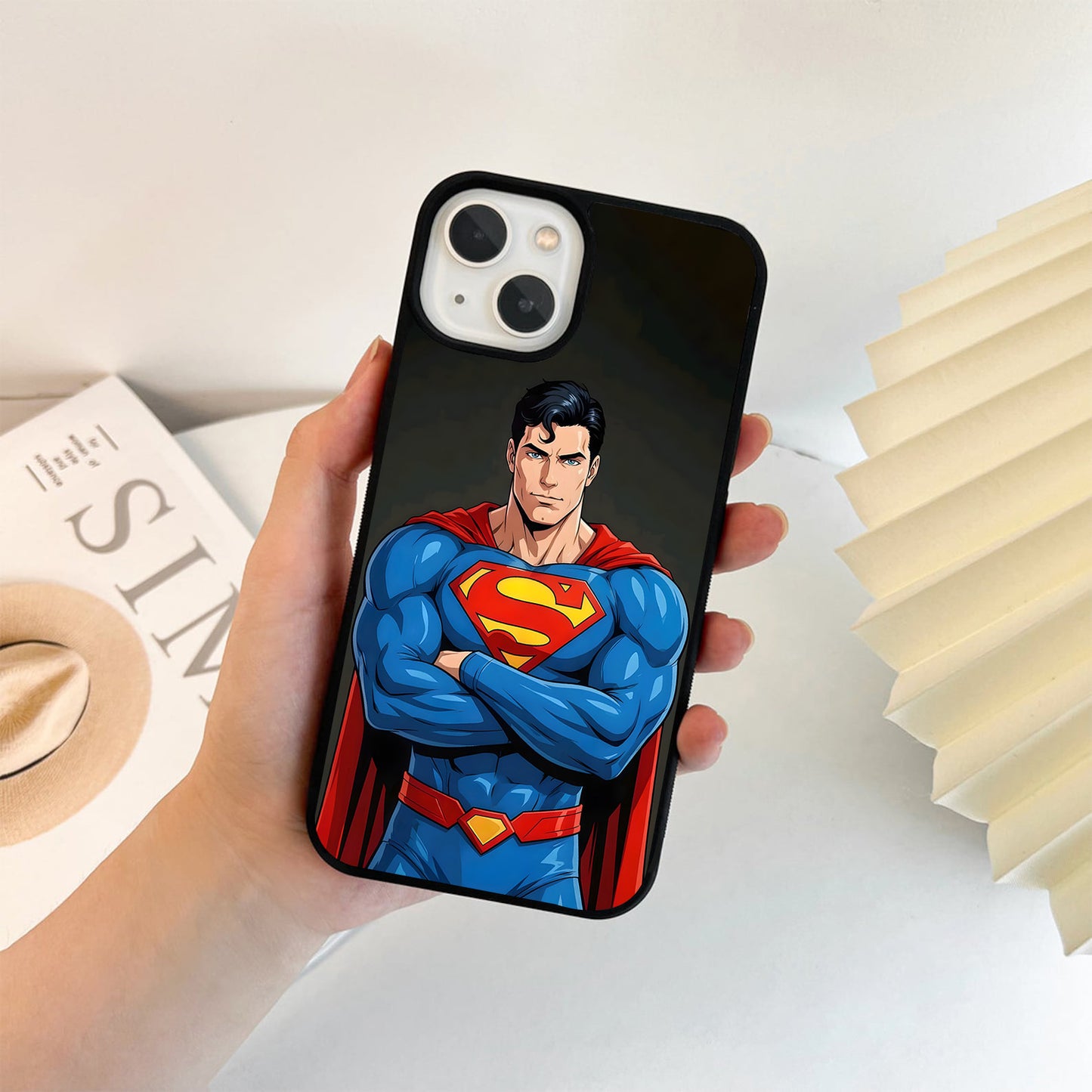 Superman Classic Hero Portrait Glass Case
