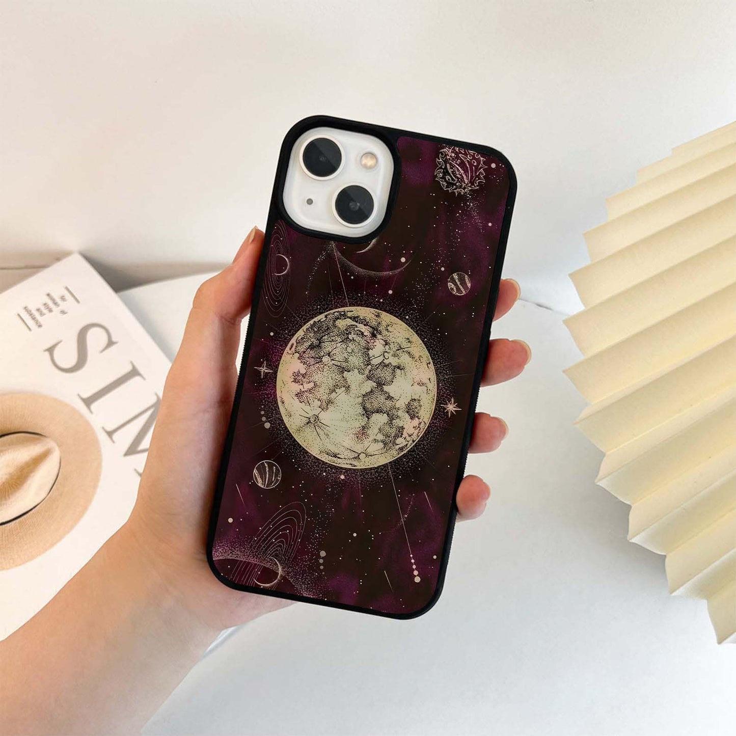 Galactic Moon Orbit Glass Case