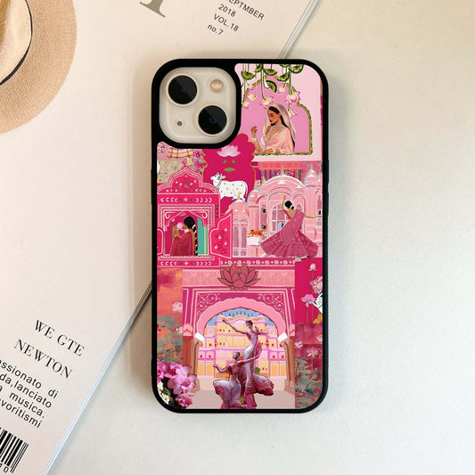 Blossoms of Rajasthan Glass Case