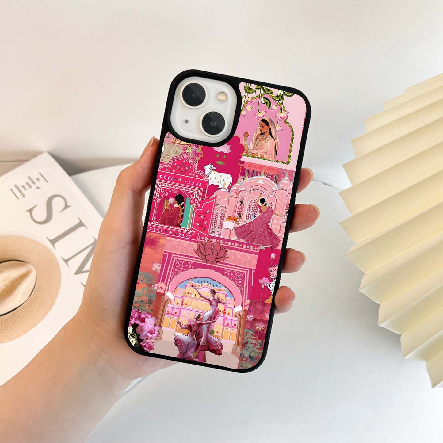 Blossoms of Rajasthan Glass Case