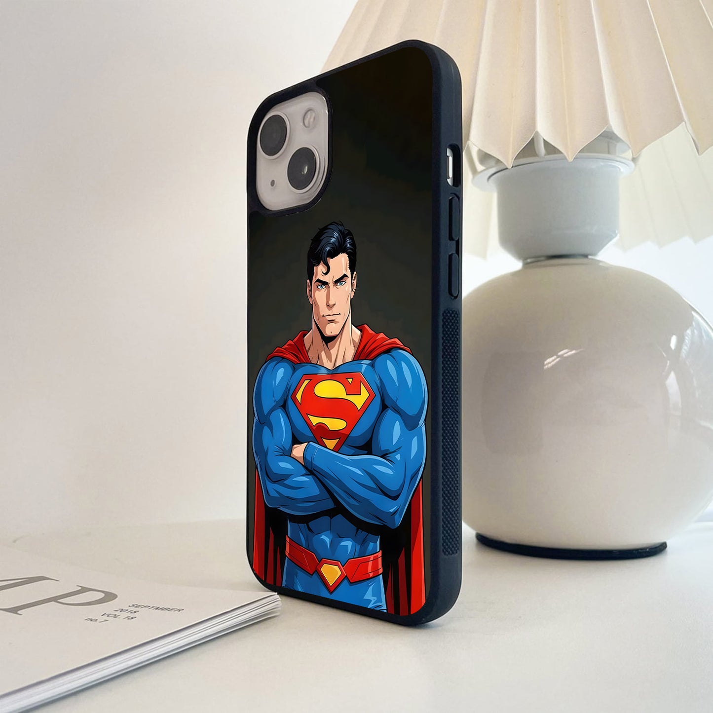 Superman Classic Hero Portrait Glass Case