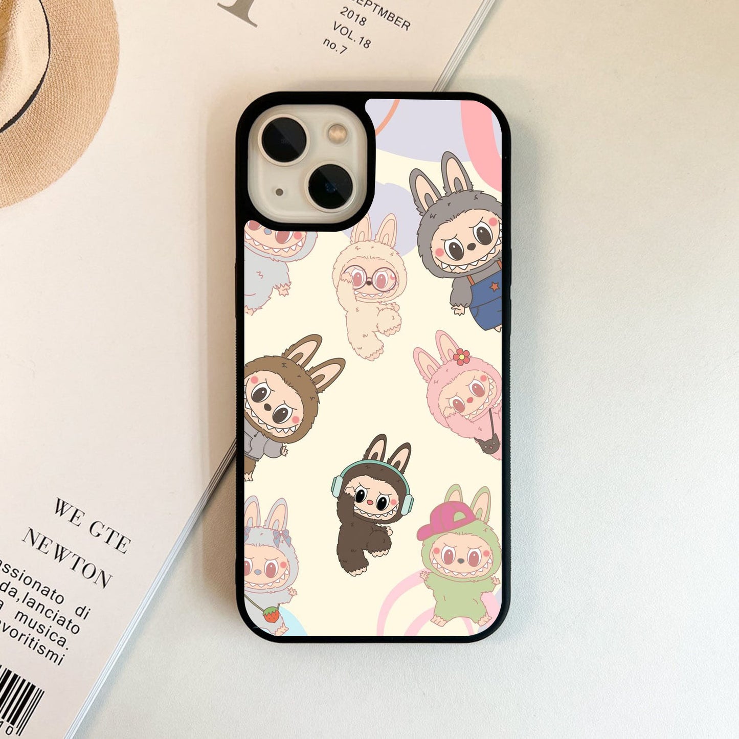 Labubu Patterns Glass Case