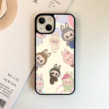 Labubu Patterns Glass Case