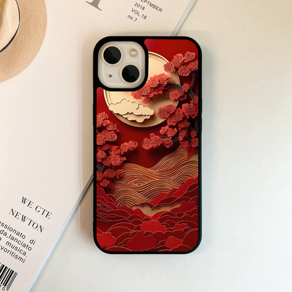 Crimson Moon Garden Glass Case