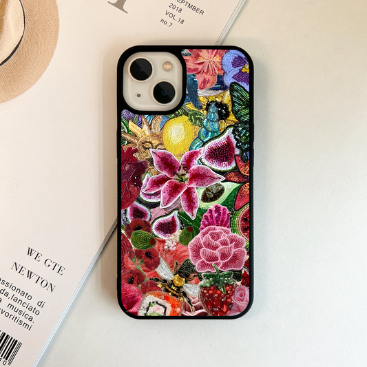 Beaded Garden Magic Glass Case