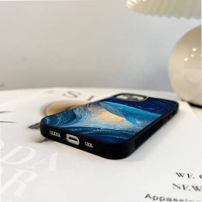 Galaxy Whale Glass Case