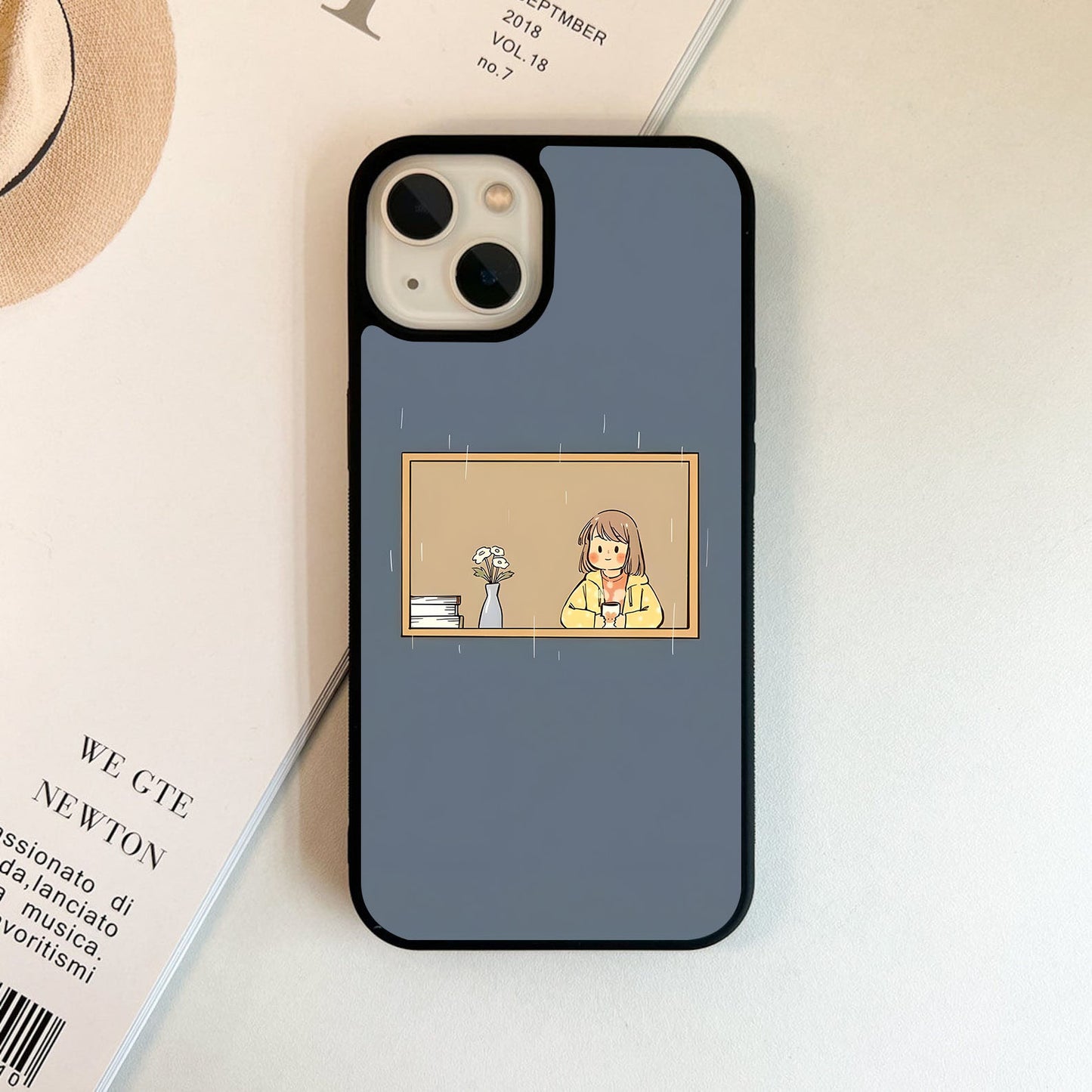 Cozy Rain View Glass Case