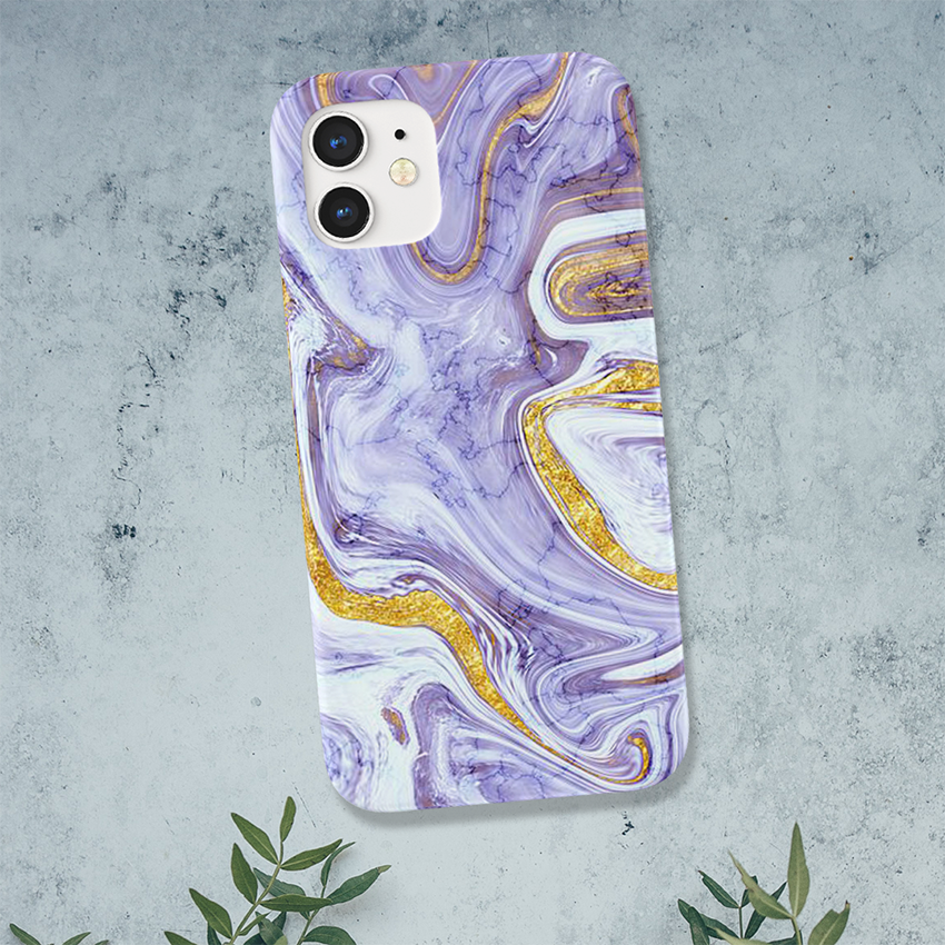 Marble Pattern in Multiple Colors Slim Case Cover  With Same Design Holder
