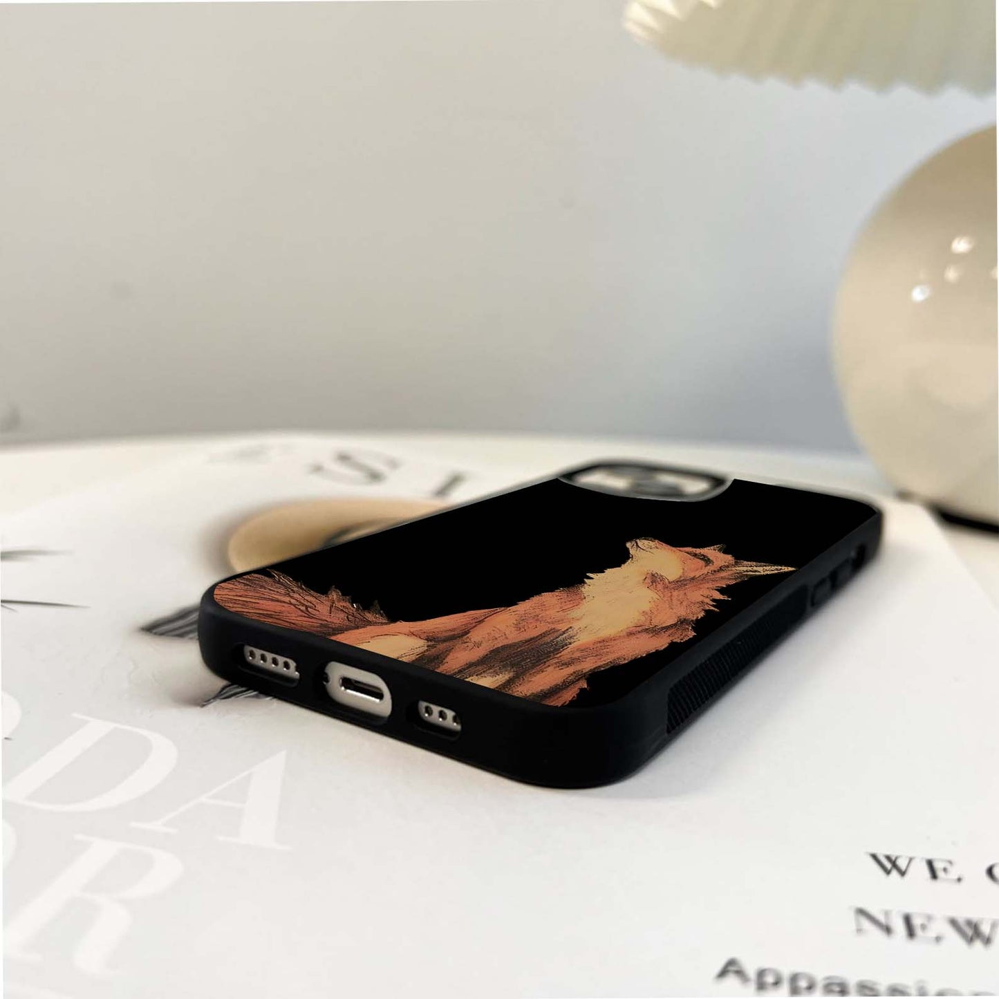 Moonlit Fox Gaze Glass Case