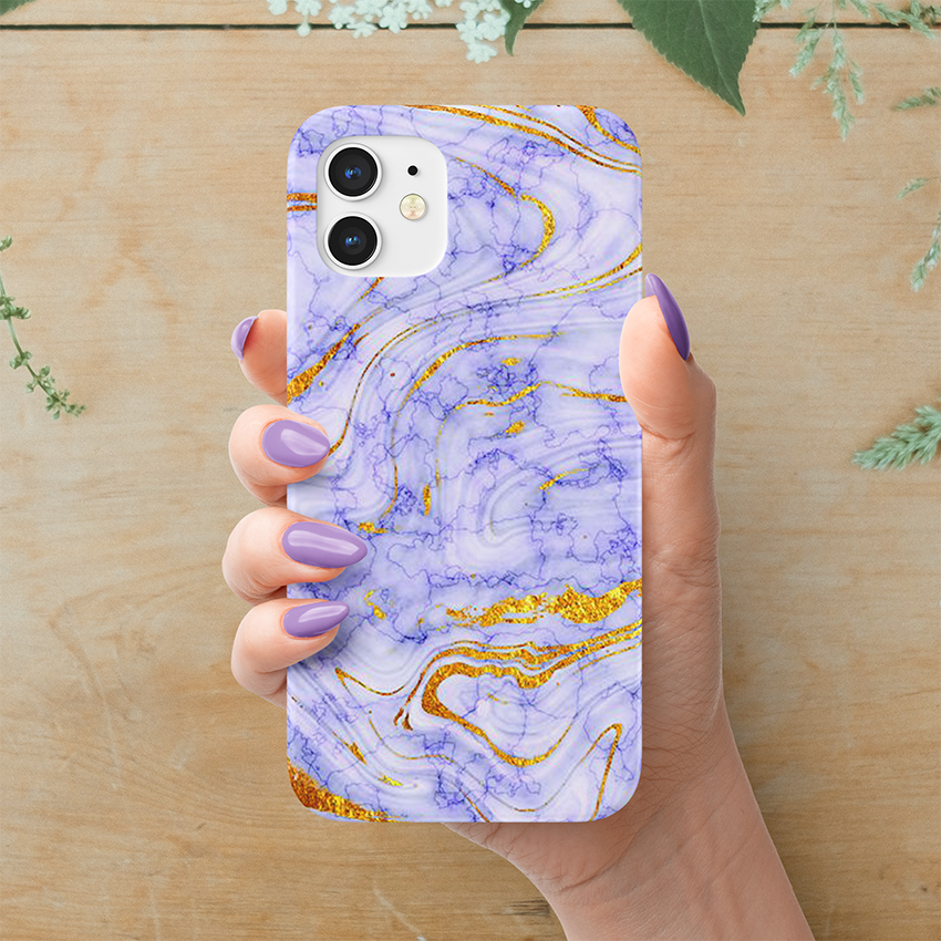 Marble Pattern in Multiple Colors Slim Case Cover  With Same Design Holder