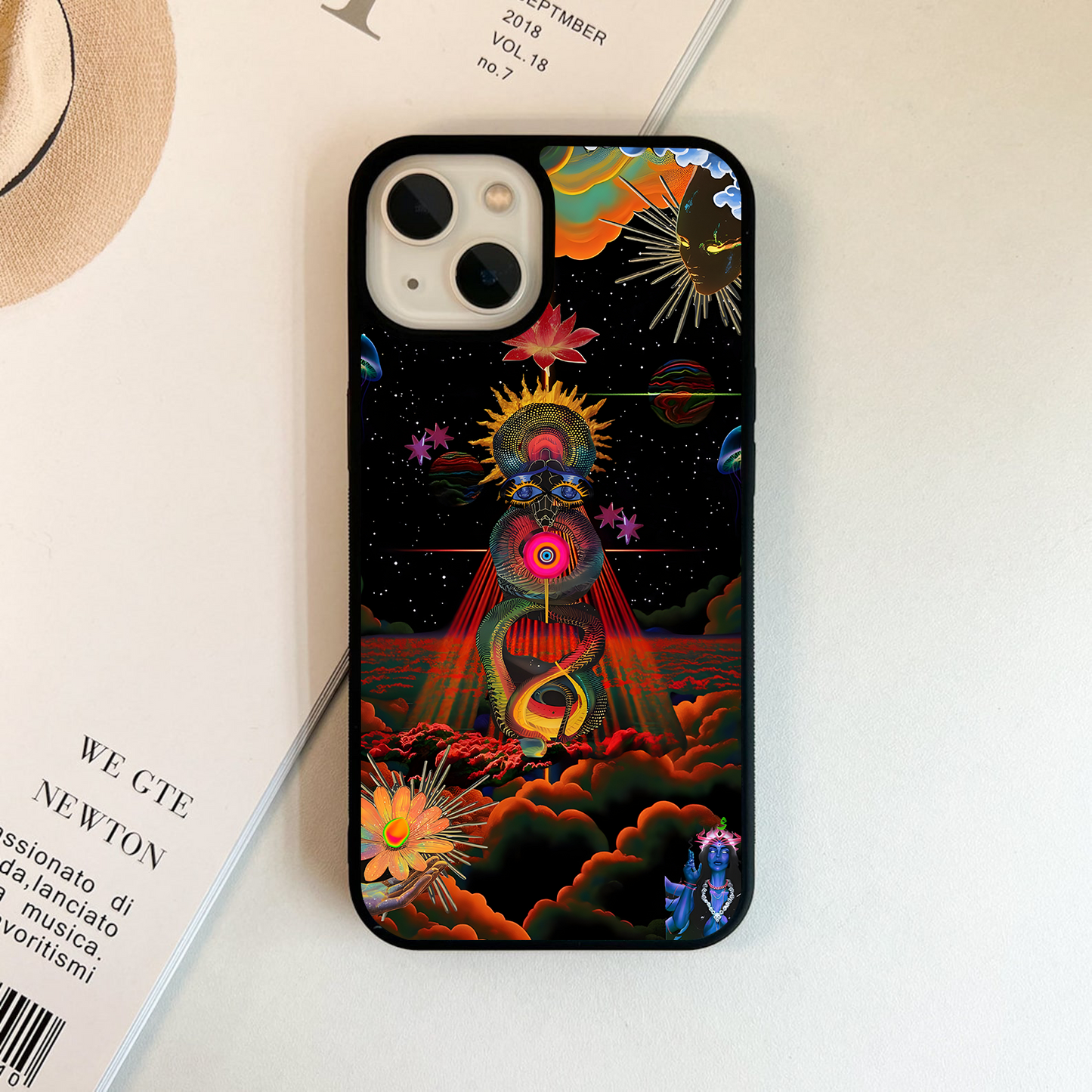 Celestial Serpent Vision  Glass Case