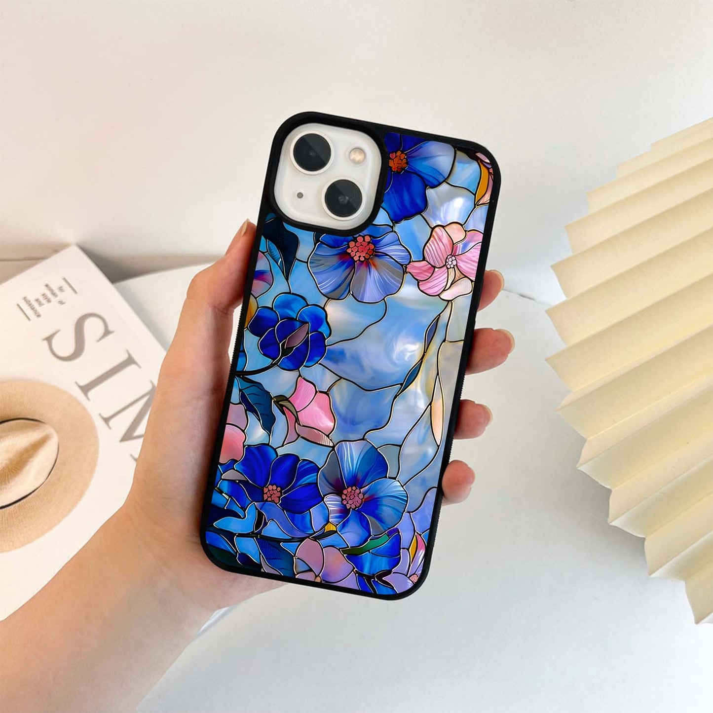Eternal Floral Stained Glass Case