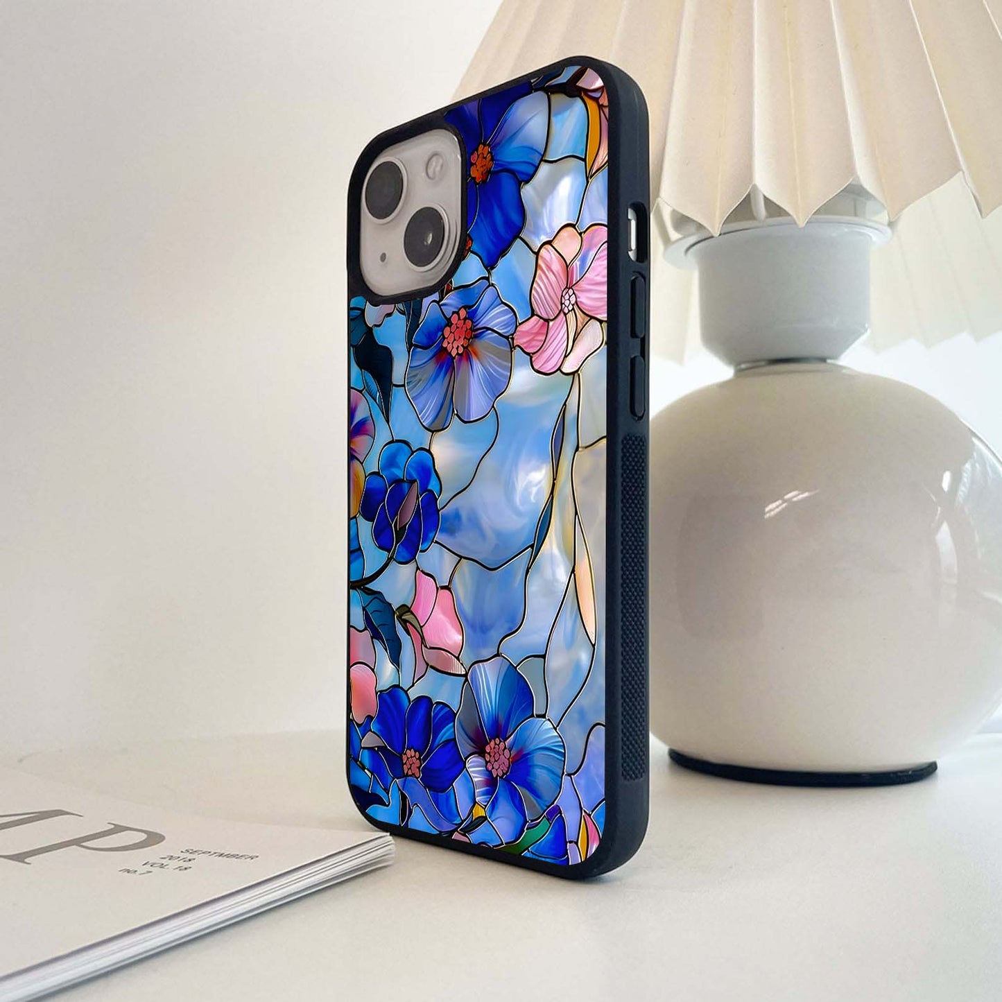 Eternal Floral Stained Glass Case