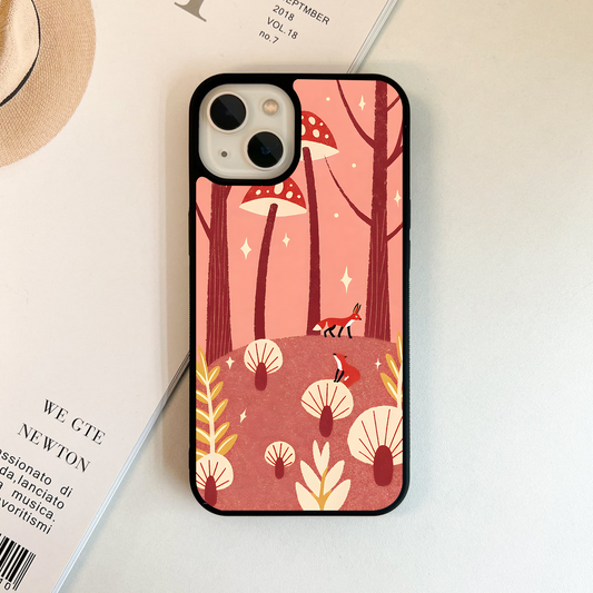 Foxshroom Forest Fun Glass Case