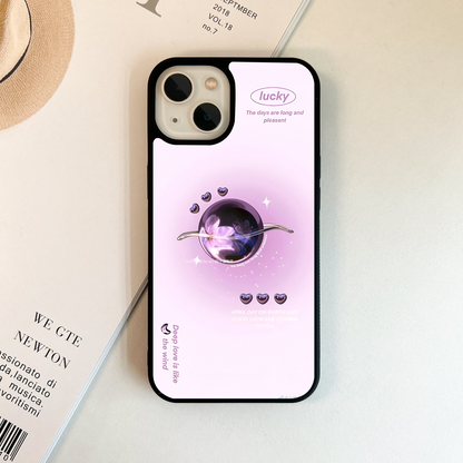 Lucky Heart Planet Glass Case